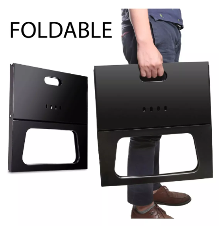 Miniatura 2 de Asador Portatil de Carbon Acero Inoxidab